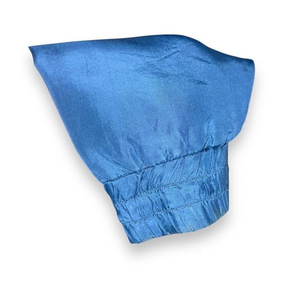 80s Athletic Works 100% Silk Colorblock Windbreaker Size M - Picture 7 of 9